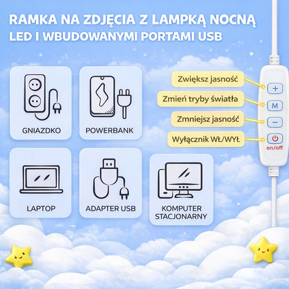 LustroMilosci™ - Spersonalizowana Ramka LED z Wybranym Zdjęciem